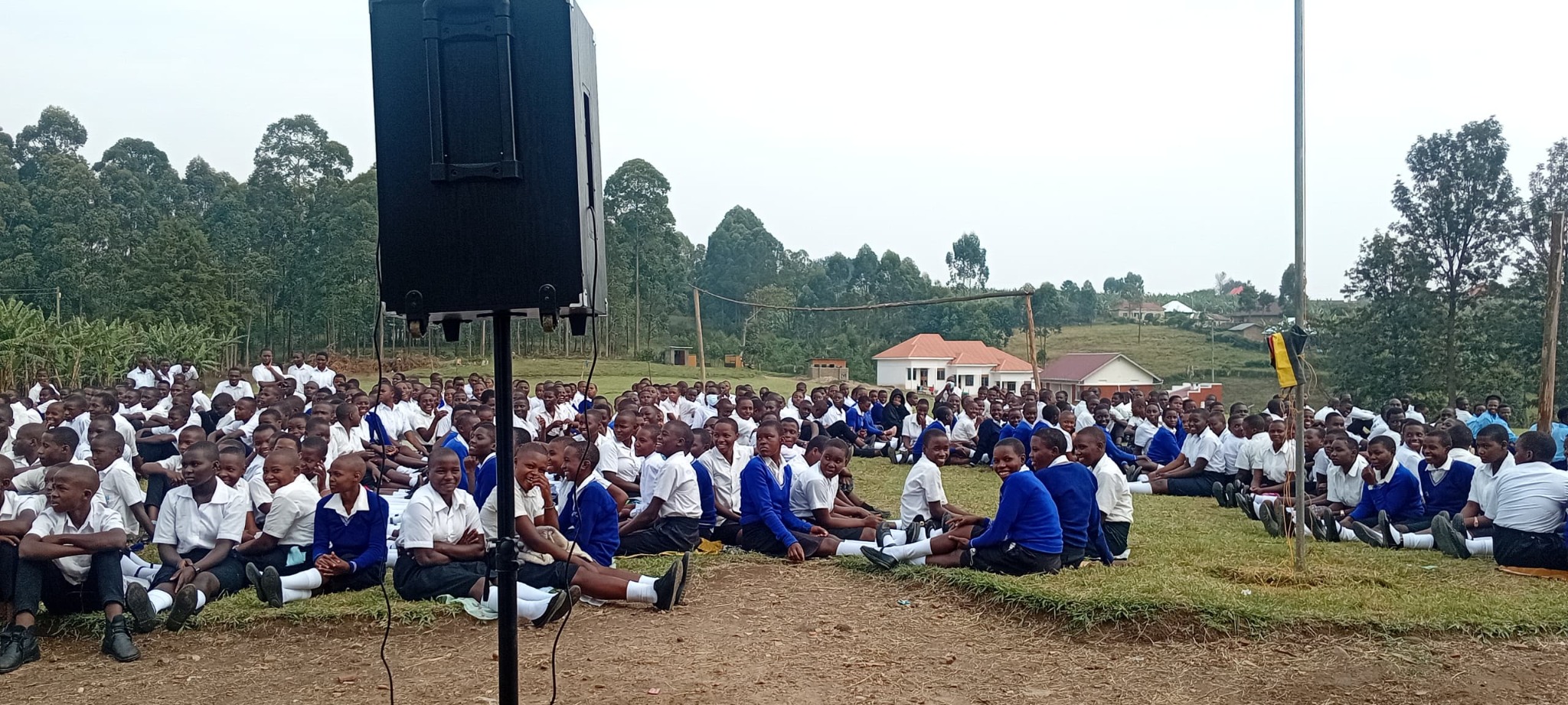 Nyabiteete Secondary School outdoor student assembly